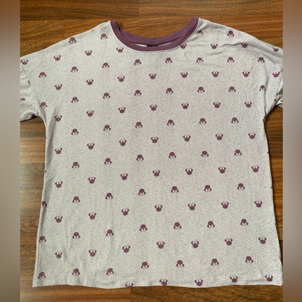 1990s Minnie Mouse Disney light purple Shirt Women Medium Soft Loungewear Casual